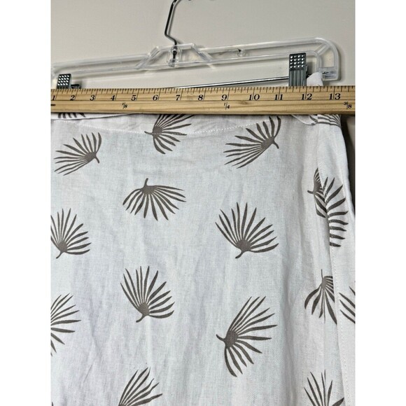 Sole‎ Linen long skirt traditional belt white boho chic rayon contemporary XS - Picture 6 of 10